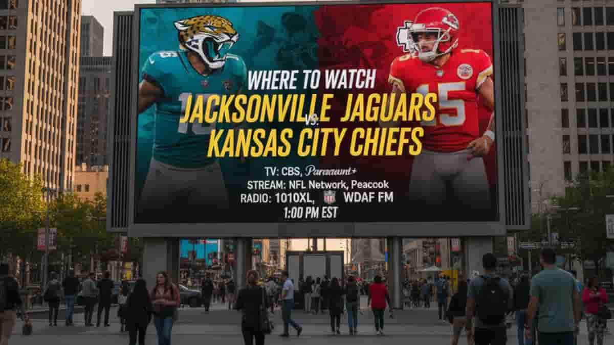 Where to Watch Jacksonville Jaguars vs Kansas City Chiefs